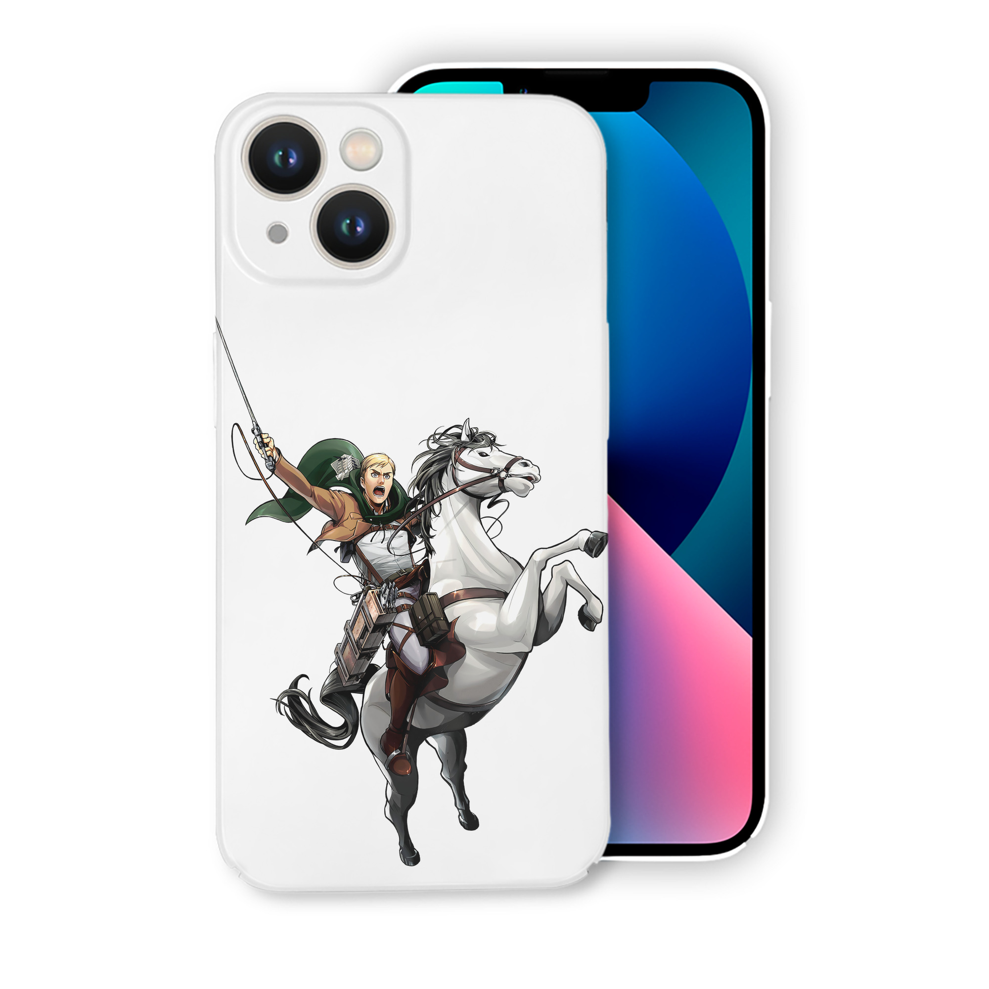 （画像用） 進撃の巨人 エルヴィン・スミス Attack on Titan Erwin Smith 【iPhone 14シリーズ対応】ハードケース